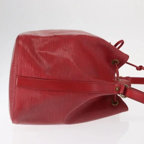 Authentic LOUIS VUITTON Epi Petit Noe Shoulder Bag Red M44107 LV - Picture 10 of 16
